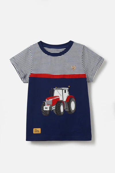 Lighthouse mason red tractor t shirt