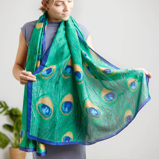 Peacock scarf