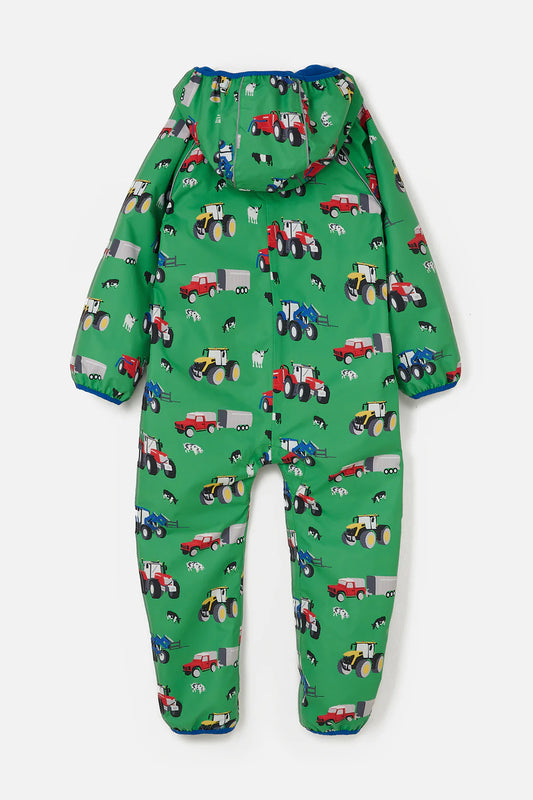 Lighthouse Jude Puddlesuit - Peagreen Tractor Print